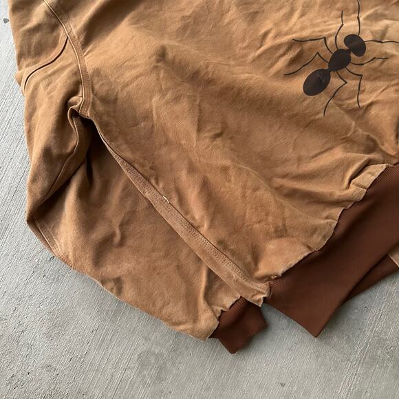 Vintage Y2K Carhartt J131 brown hooded active work wear jacket - Picture 7 of 8